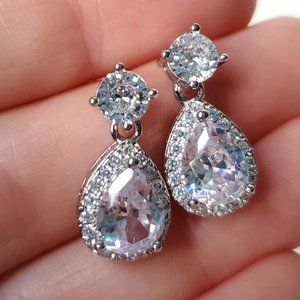 Sterling Silver .925 5 Star Rated Teardrop Earring